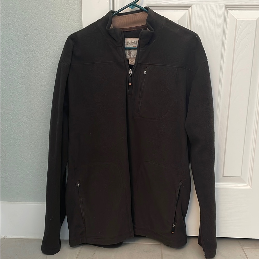 Eddie Bauer Brown Fleece Pullover